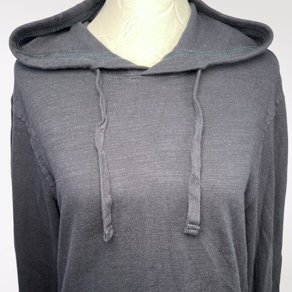 Sperry Navy Blue Lightweight Cotton Hoodie Slouchy Sweatshirt Small - Picture 2 of 9